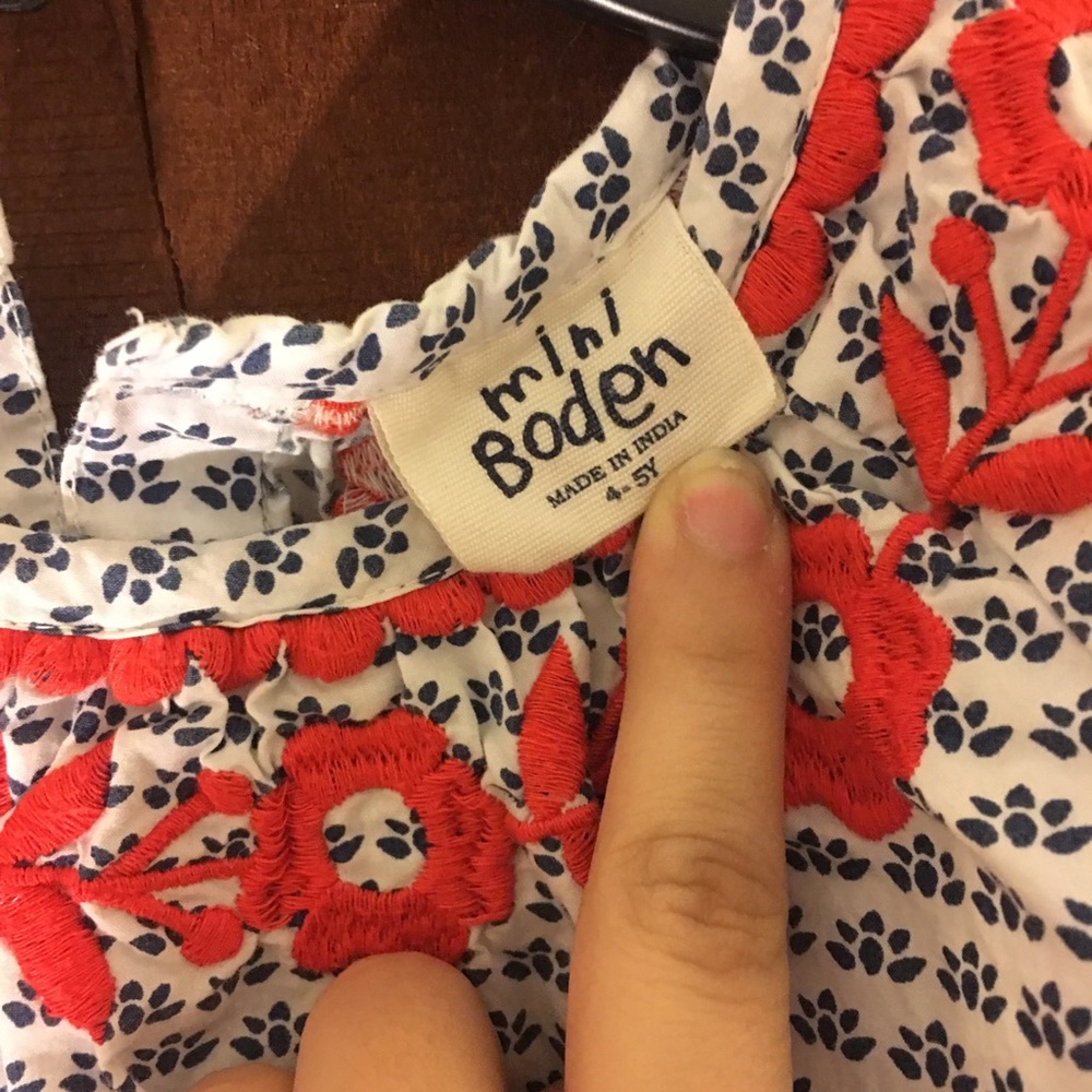 Girls embroidered shirt